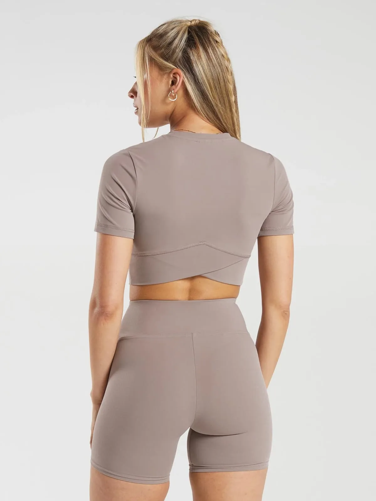 Crossover Short-Sleeve Crop Top - Image 6