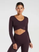 Crossover Long Sleeve Brown