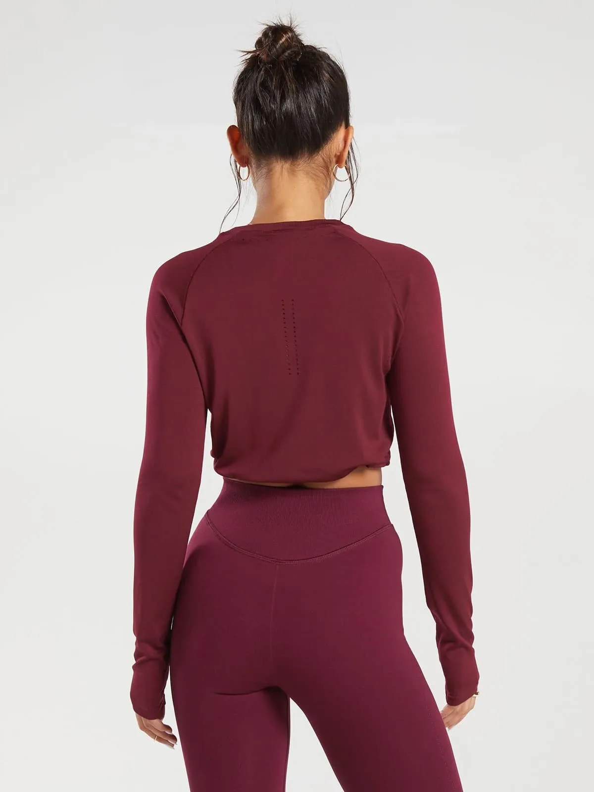 Sweat Long Sleeve Crop Top - Image 9