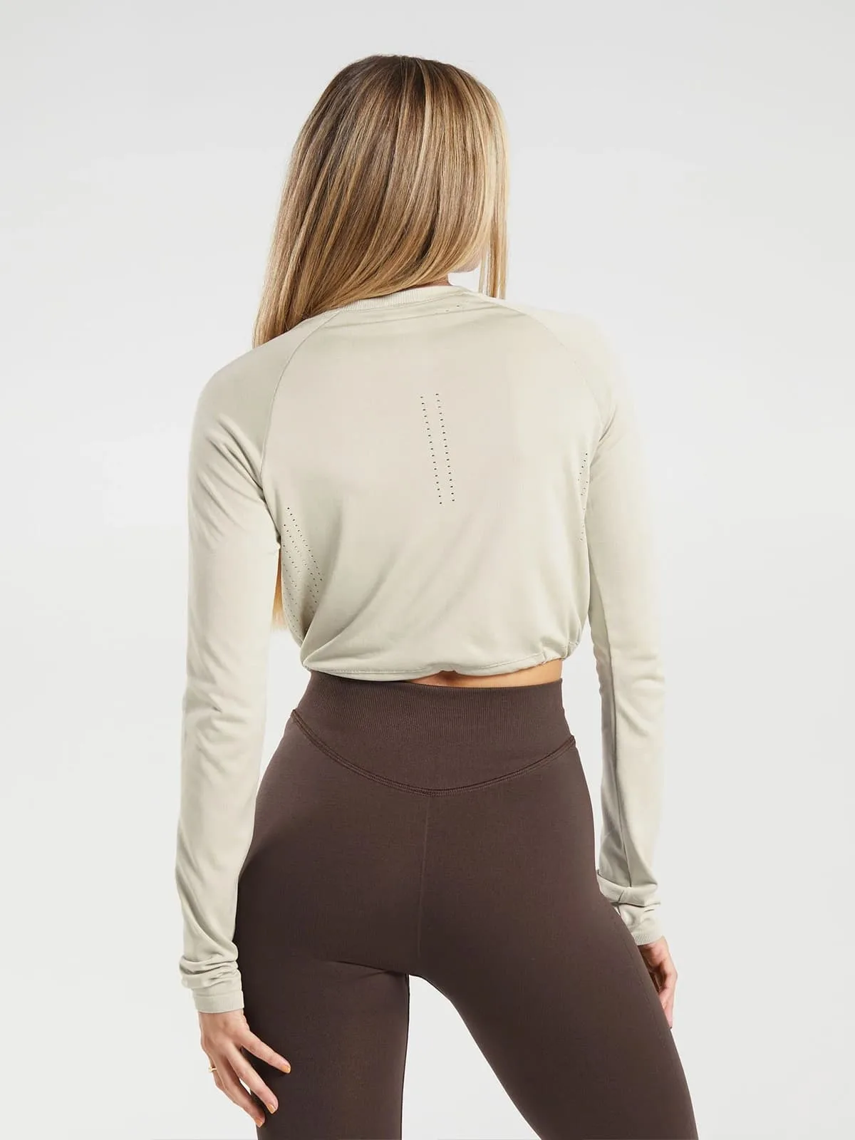 Sweat Long Sleeve Crop Top - Image 6