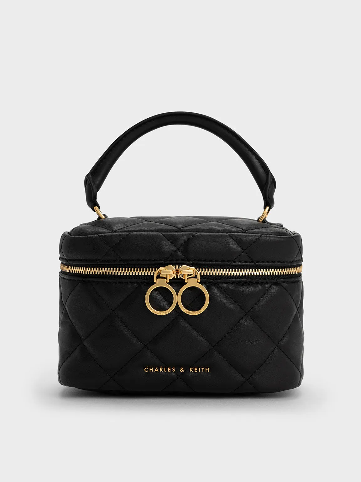 Quilted Two-Way Zip Bag