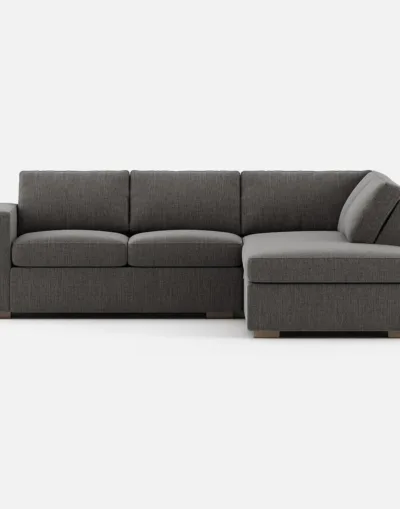 Glozin II Sectional Sofa in Latex—Sand