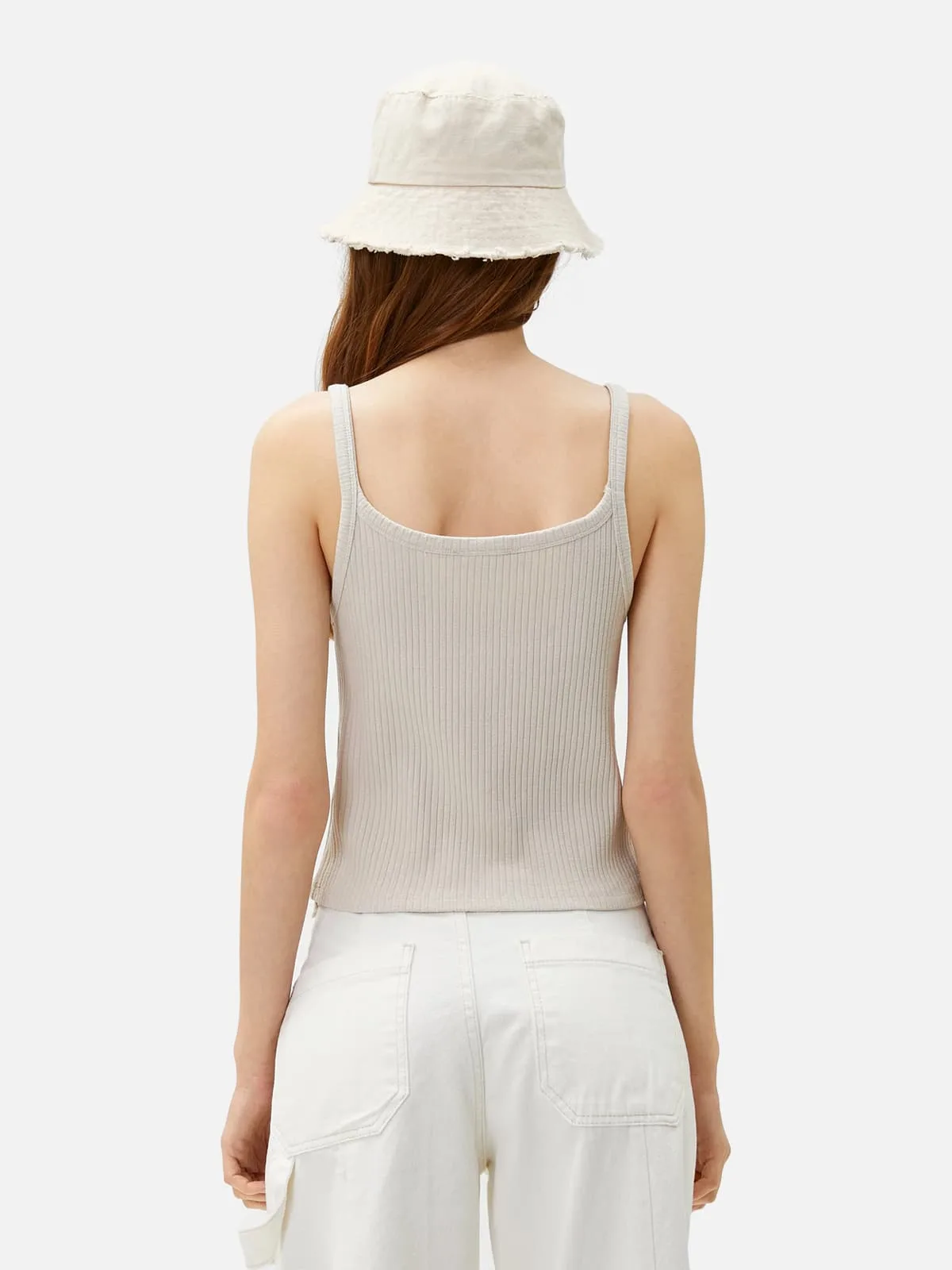 Plain Cotton Undershirt - Wide Neck - Image 6
