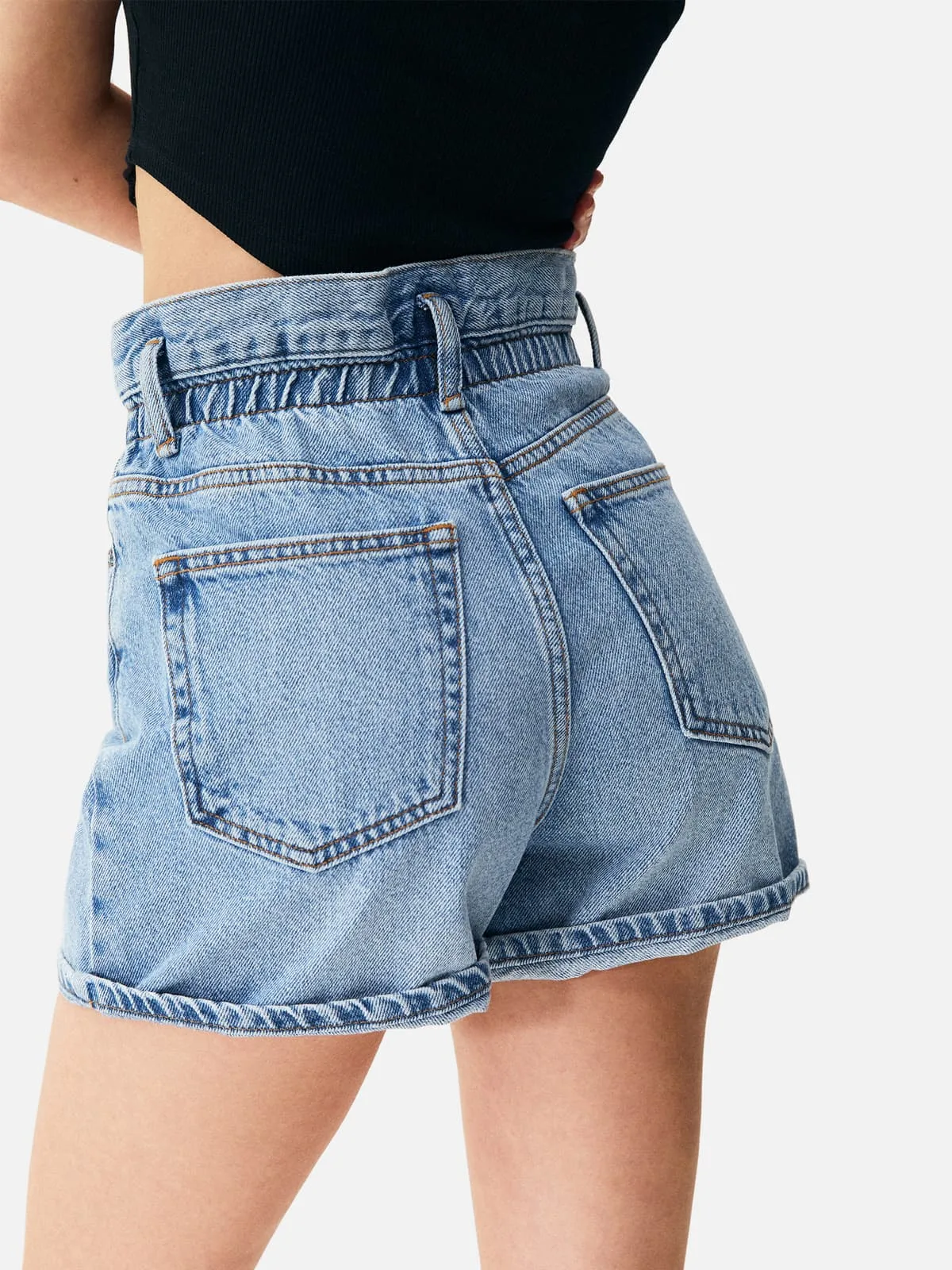 Regular-Fit Denim Bermuda Shorts - Image 8