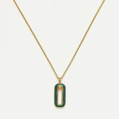 Haze Ovate Pendant Necklace