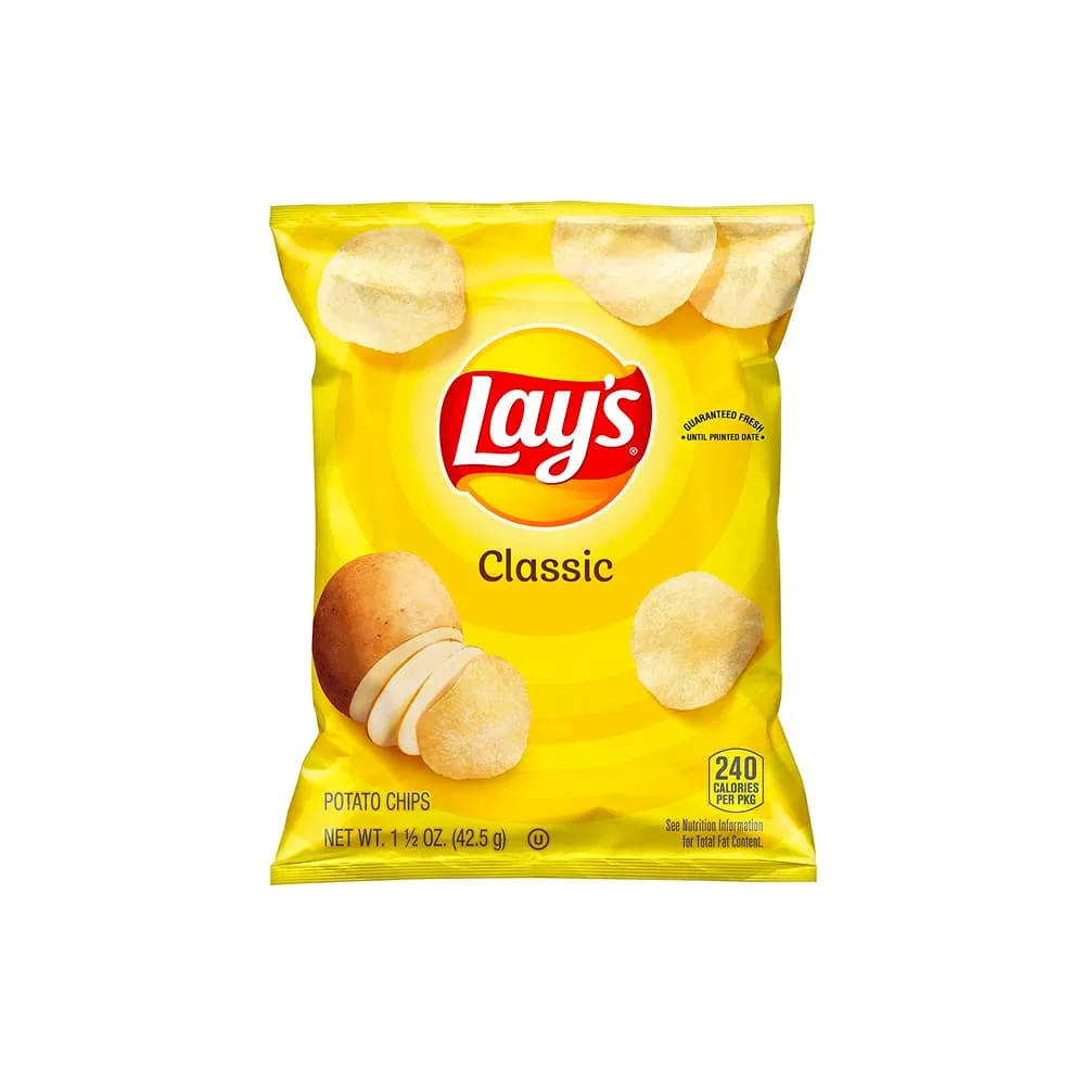 Lay's Classic Potato Chips Bags [Pack of 3]