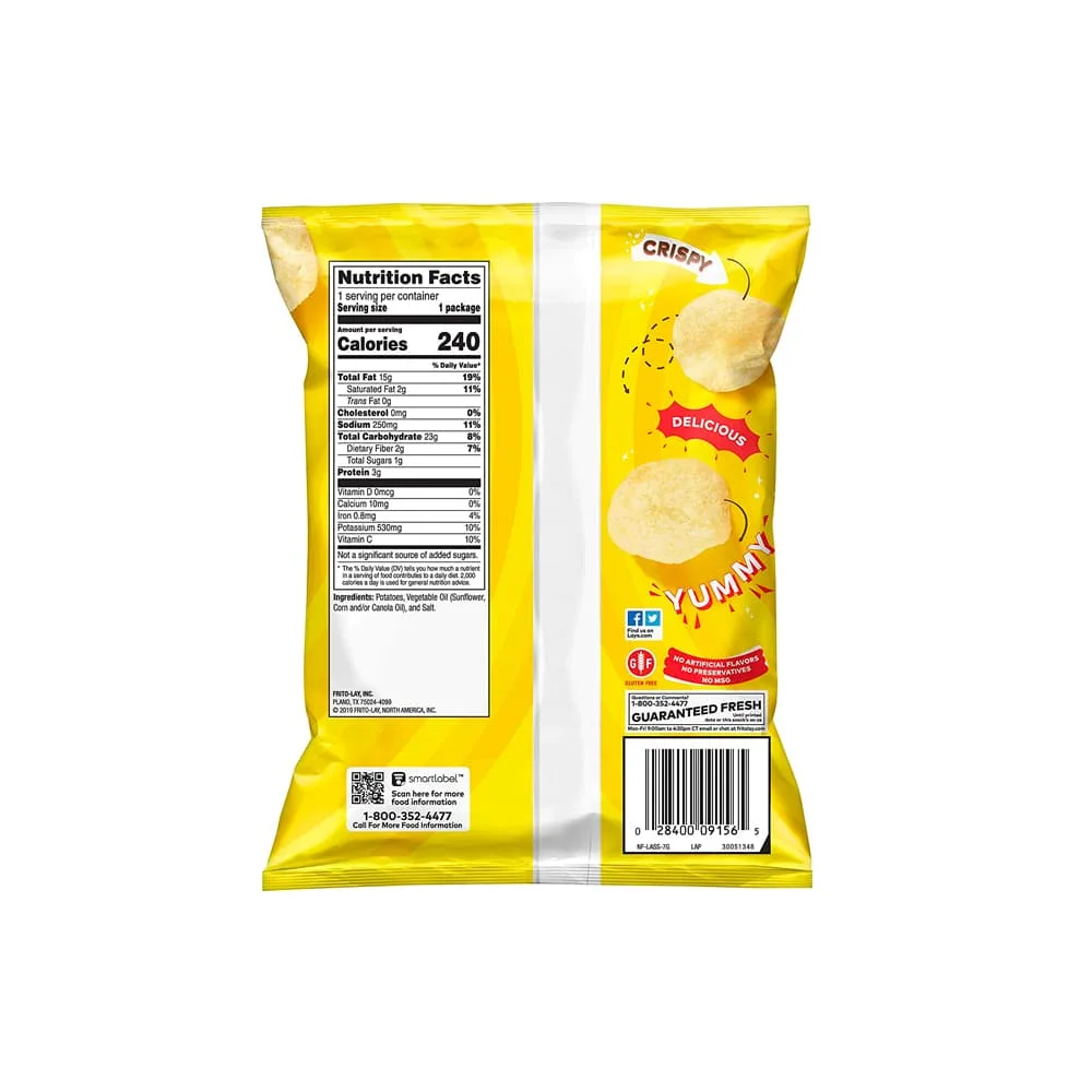 Lay's Classic Potato Chips Bags [Pack of 3] - Image 2