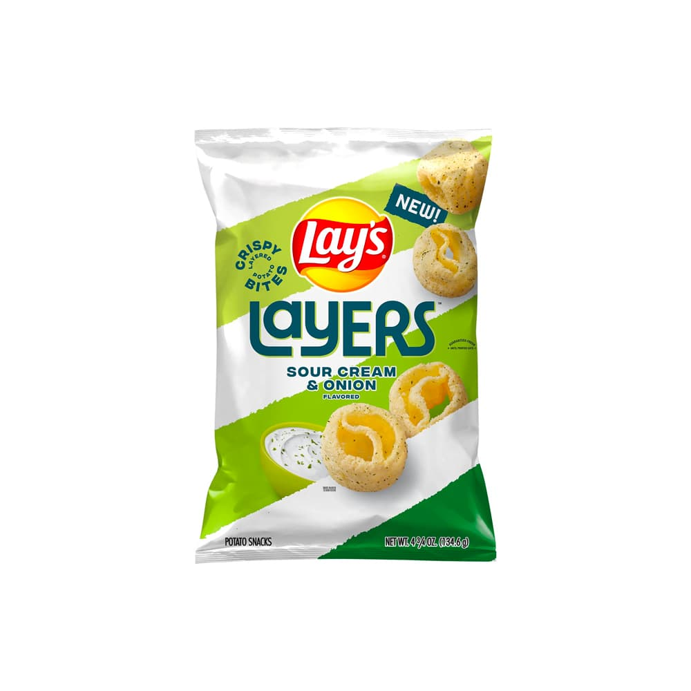 Sour Cream and Onion Flavored Potato Chip Snacks